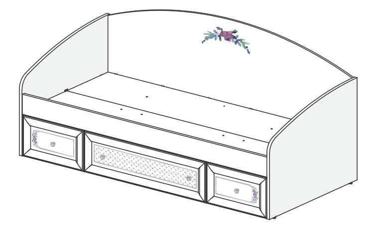 Как собрать кровать детскую с двумя ящиками