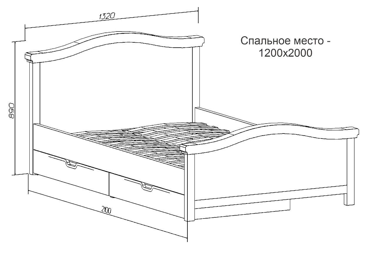 кровать жаклин с ящиками 120 200 схема сборки