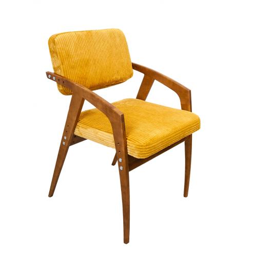 Стул-кресло Felix желтого цвета
